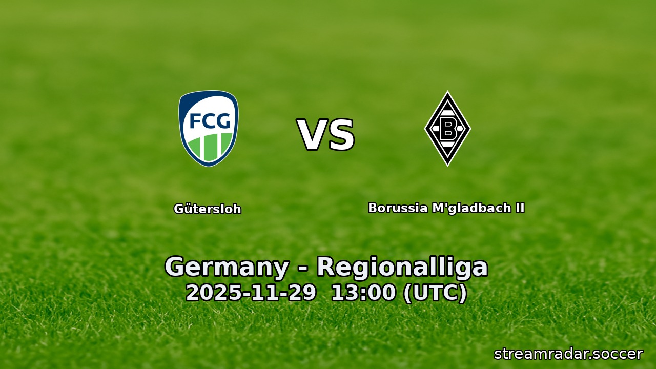 Gütersloh vs Borussia M'gladbach II