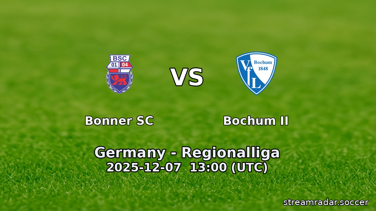 Bonner SC vs Bochum II