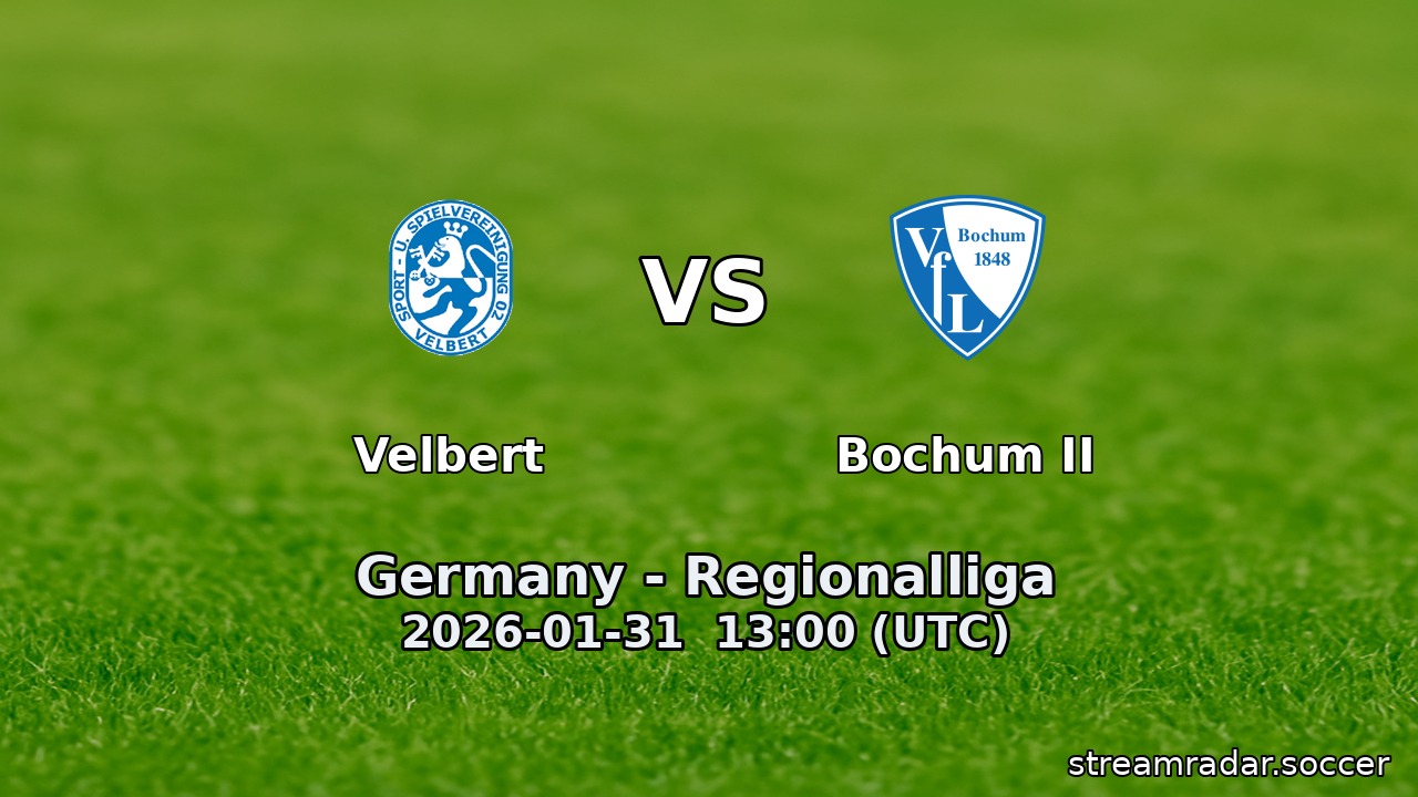 Velbert vs Bochum II
