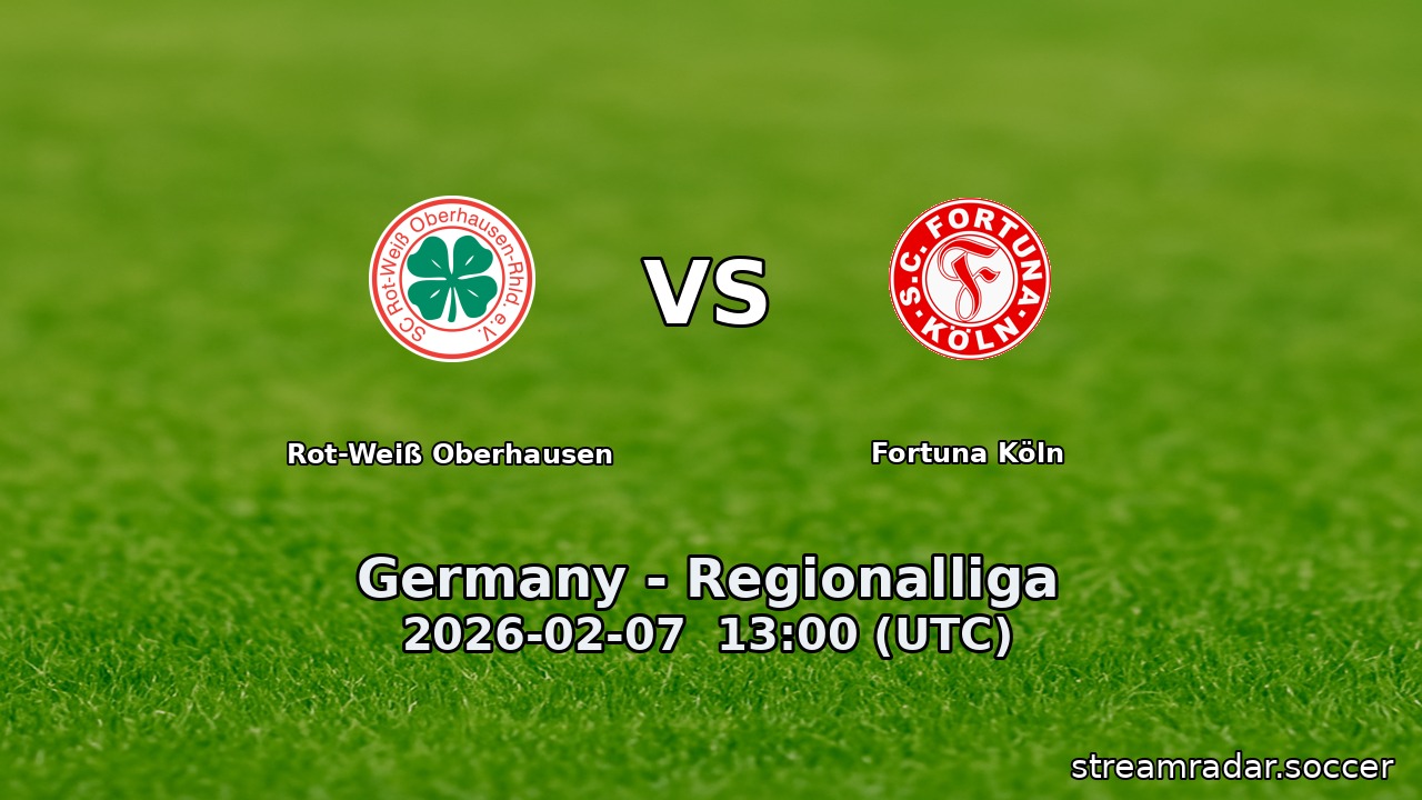 Rot-Weiß Oberhausen vs Fortuna Köln