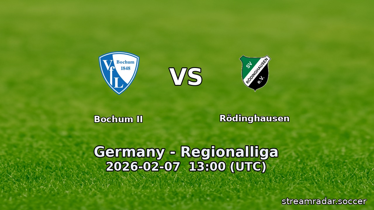 Bochum II vs Rödinghausen