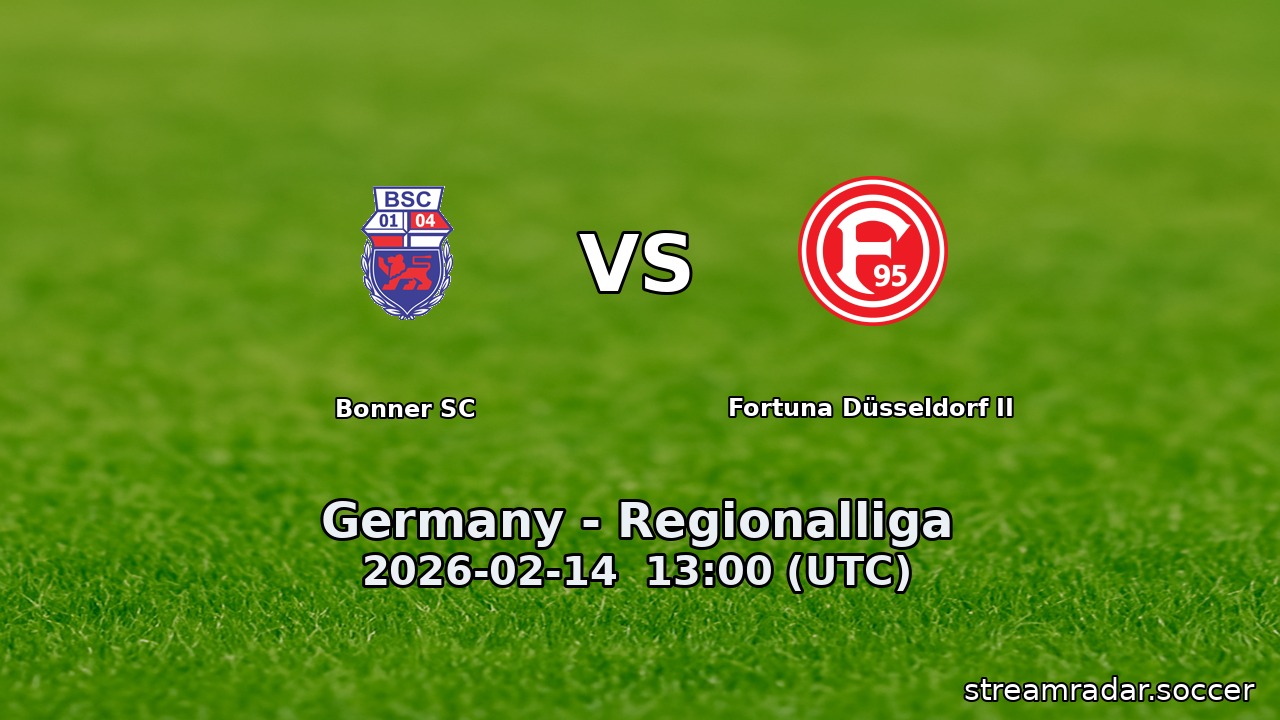 Bonner SC vs Fortuna Düsseldorf II