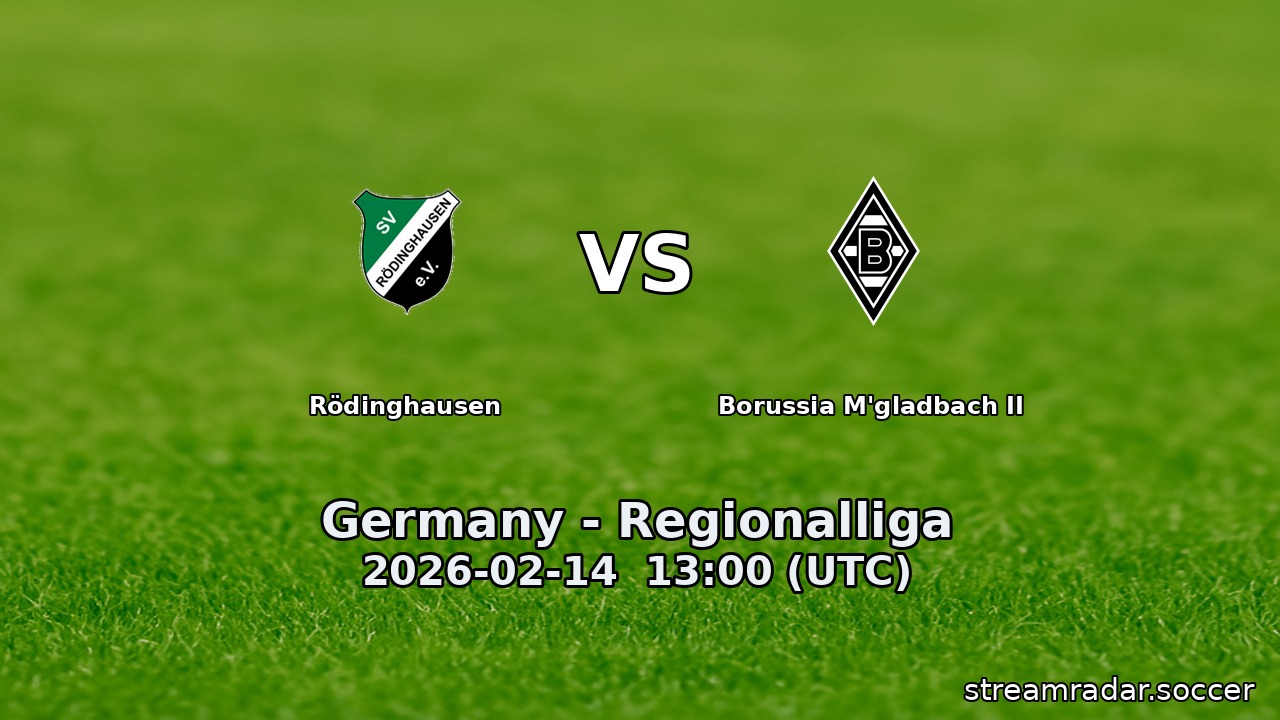 Rödinghausen vs Borussia M'gladbach II
