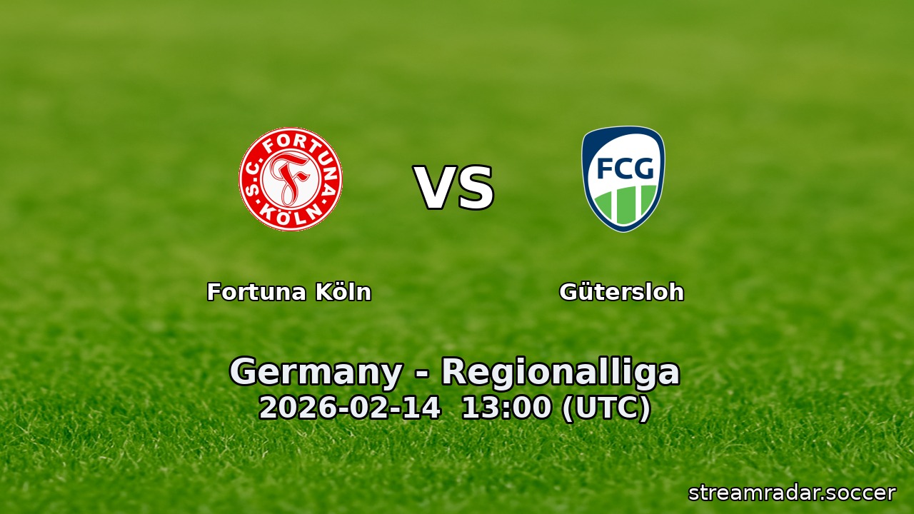 Fortuna Köln vs Gütersloh