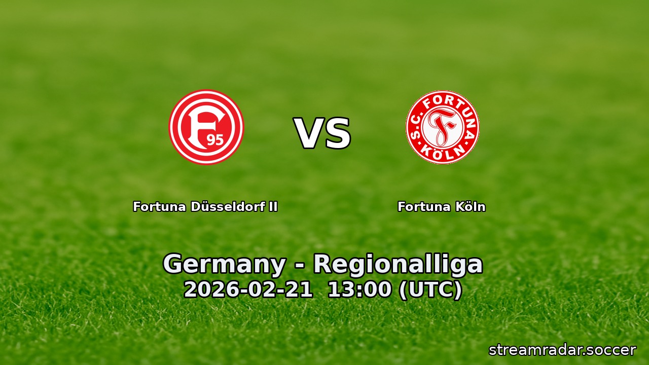 Fortuna Düsseldorf II vs Fortuna Köln