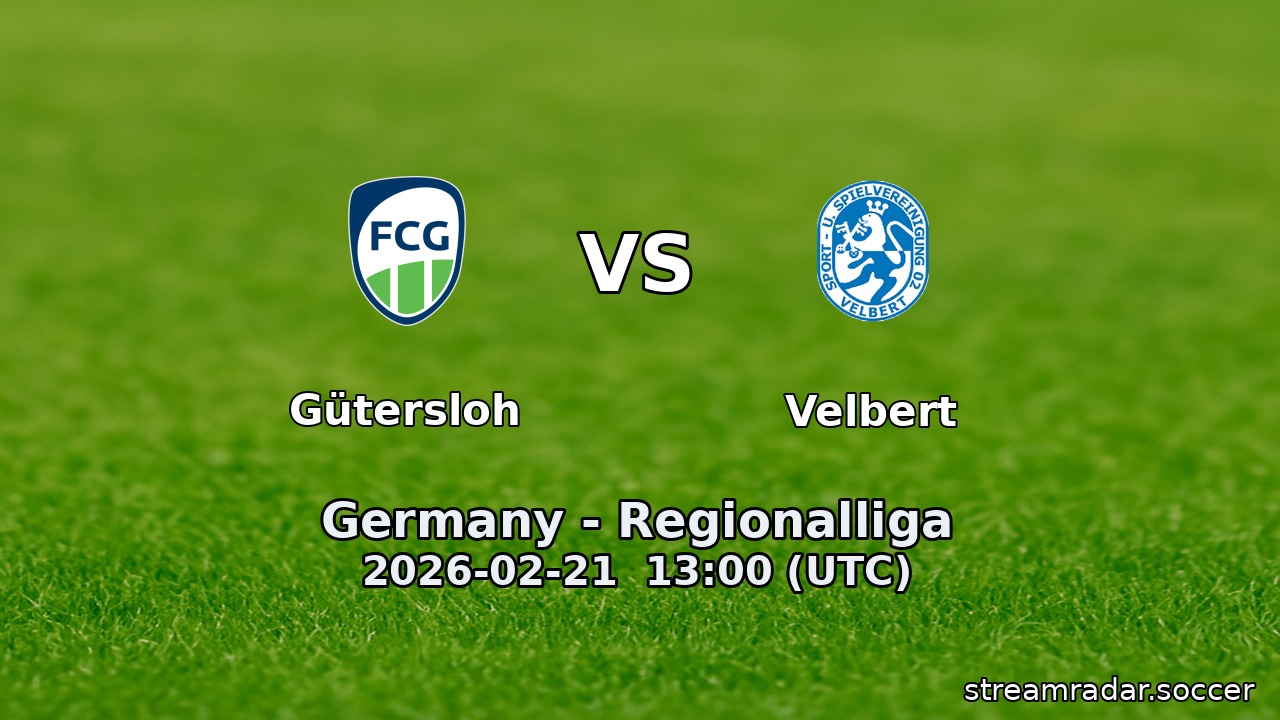 Gütersloh vs Velbert