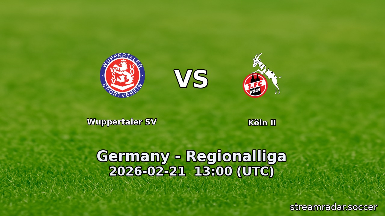 Wuppertaler SV vs Köln II