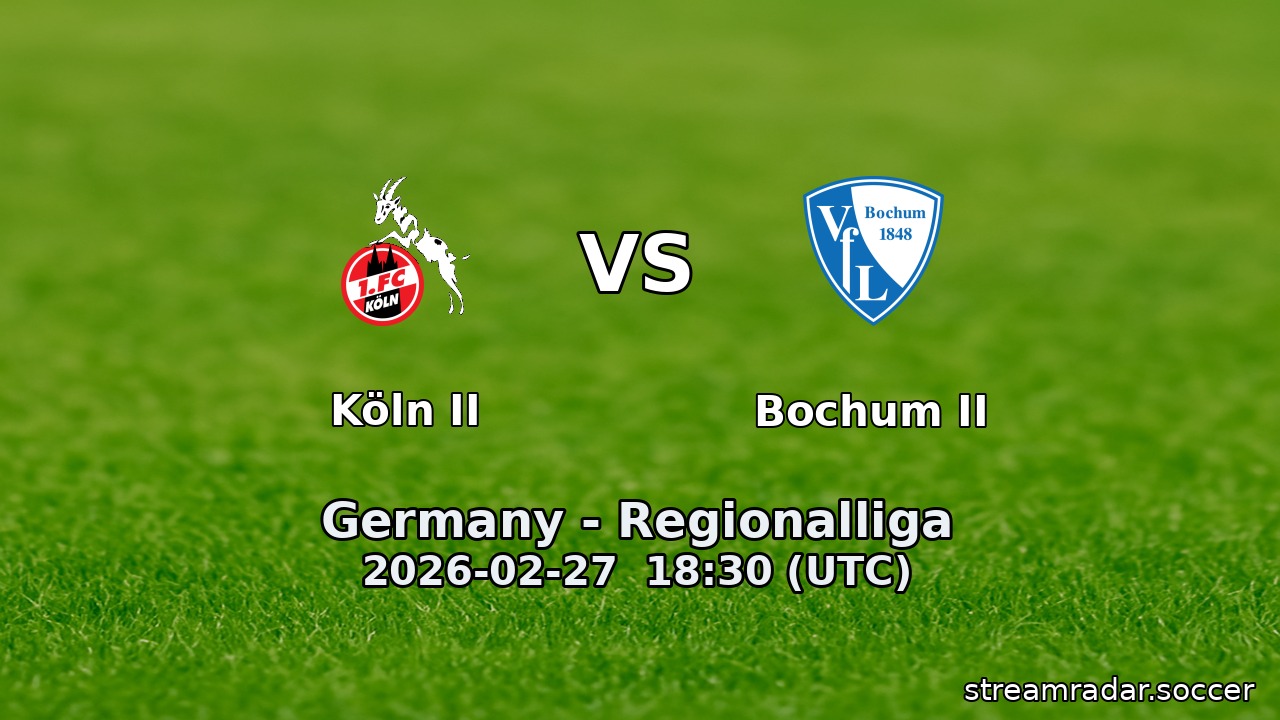 Köln II vs Bochum II