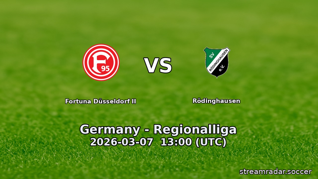 Fortuna Düsseldorf II vs Rödinghausen