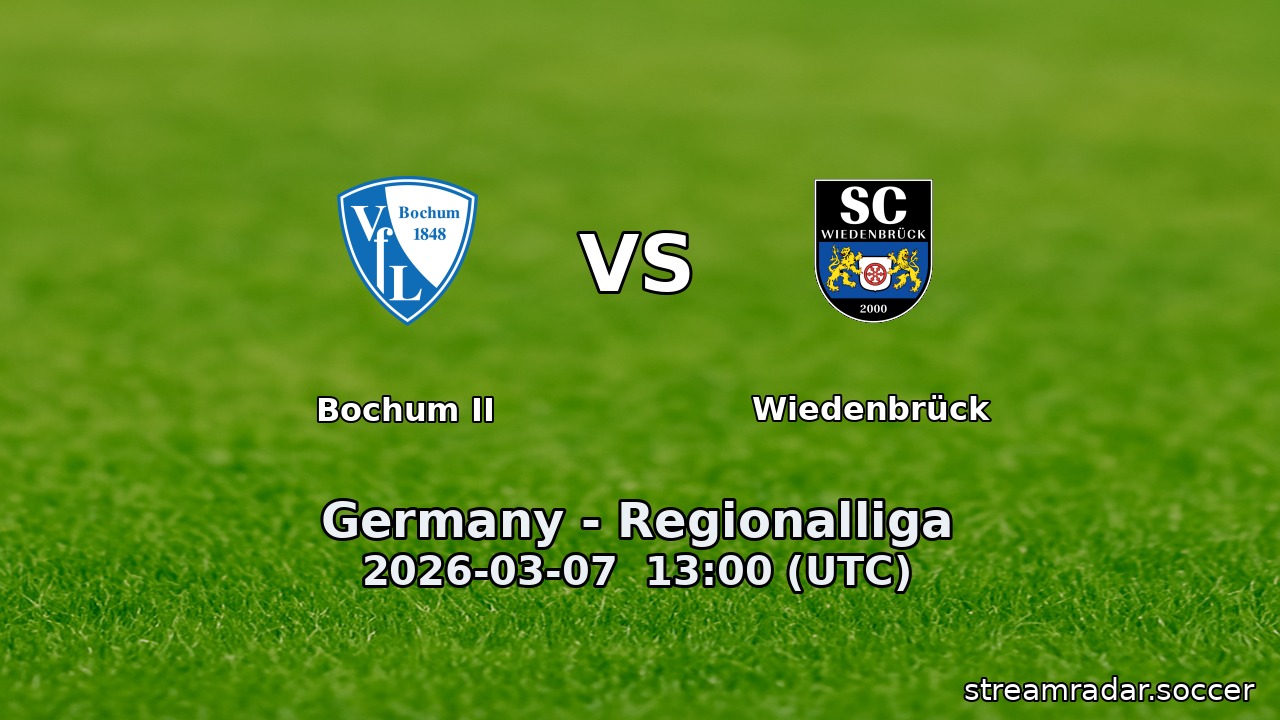 Bochum II vs Wiedenbrück