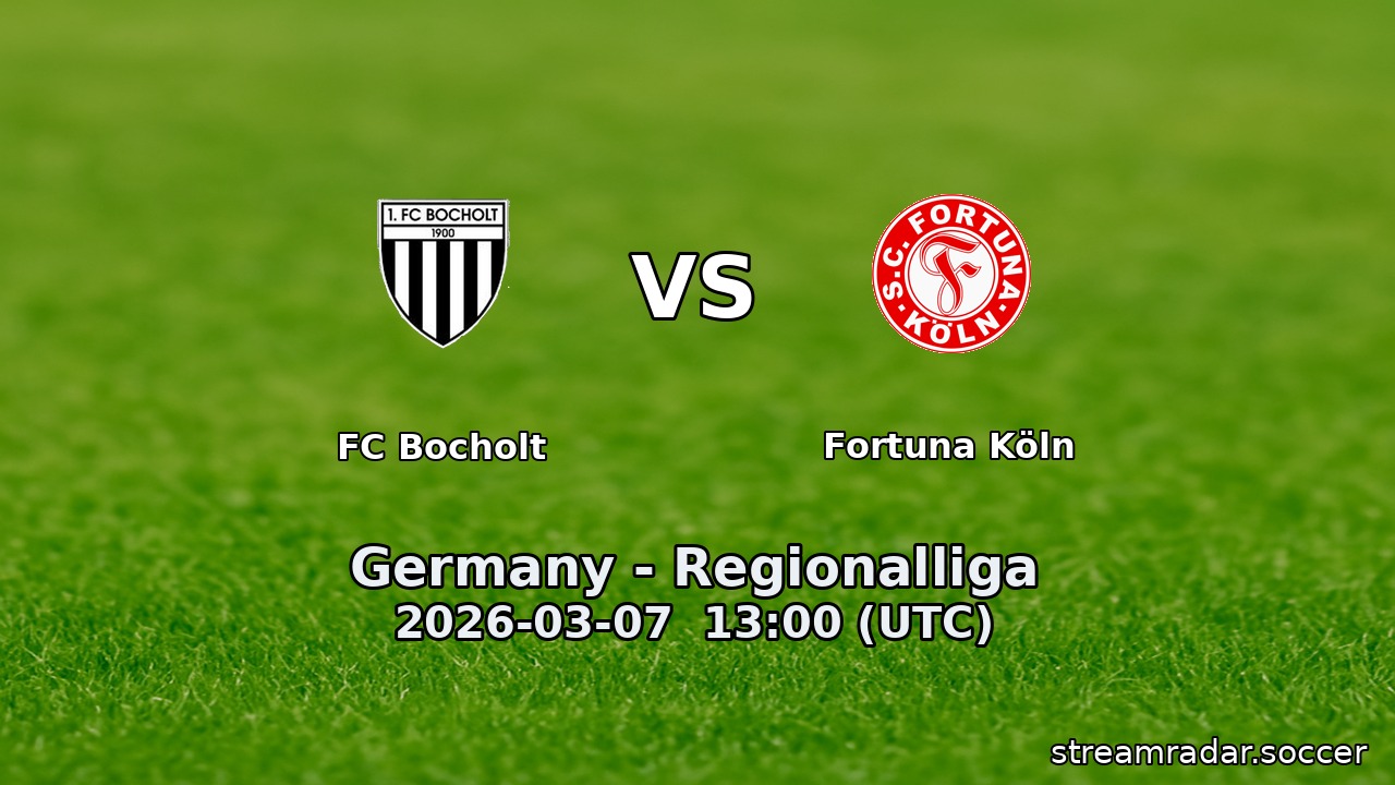 FC Bocholt vs Fortuna Köln