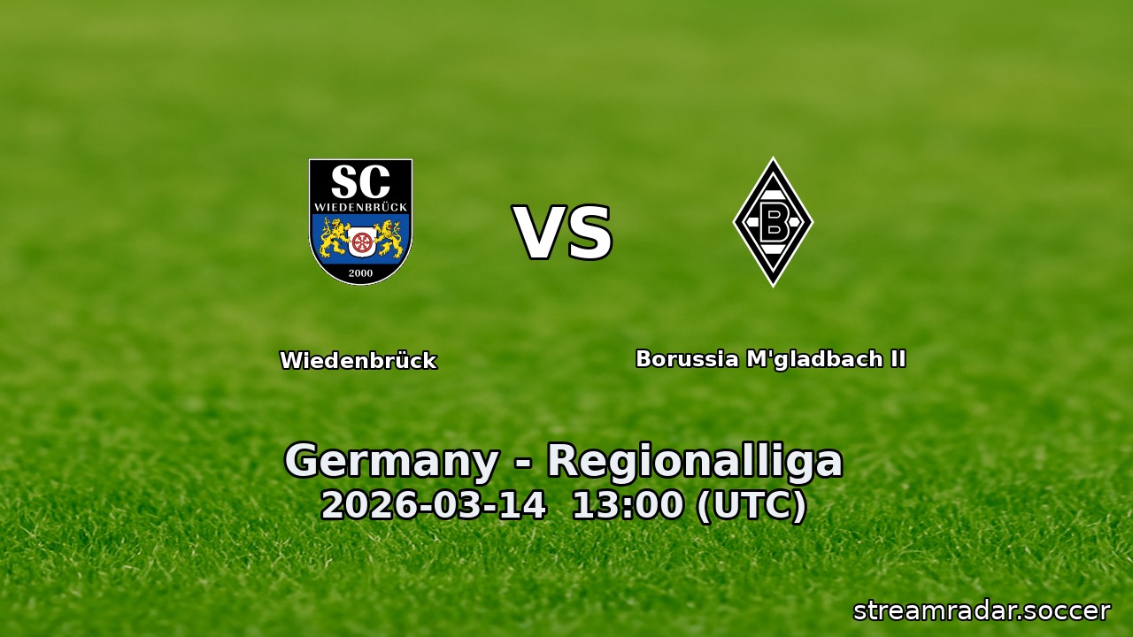 Wiedenbrück vs Borussia M'gladbach II
