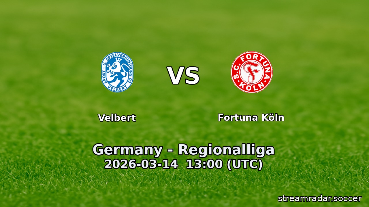 Velbert vs Fortuna Köln