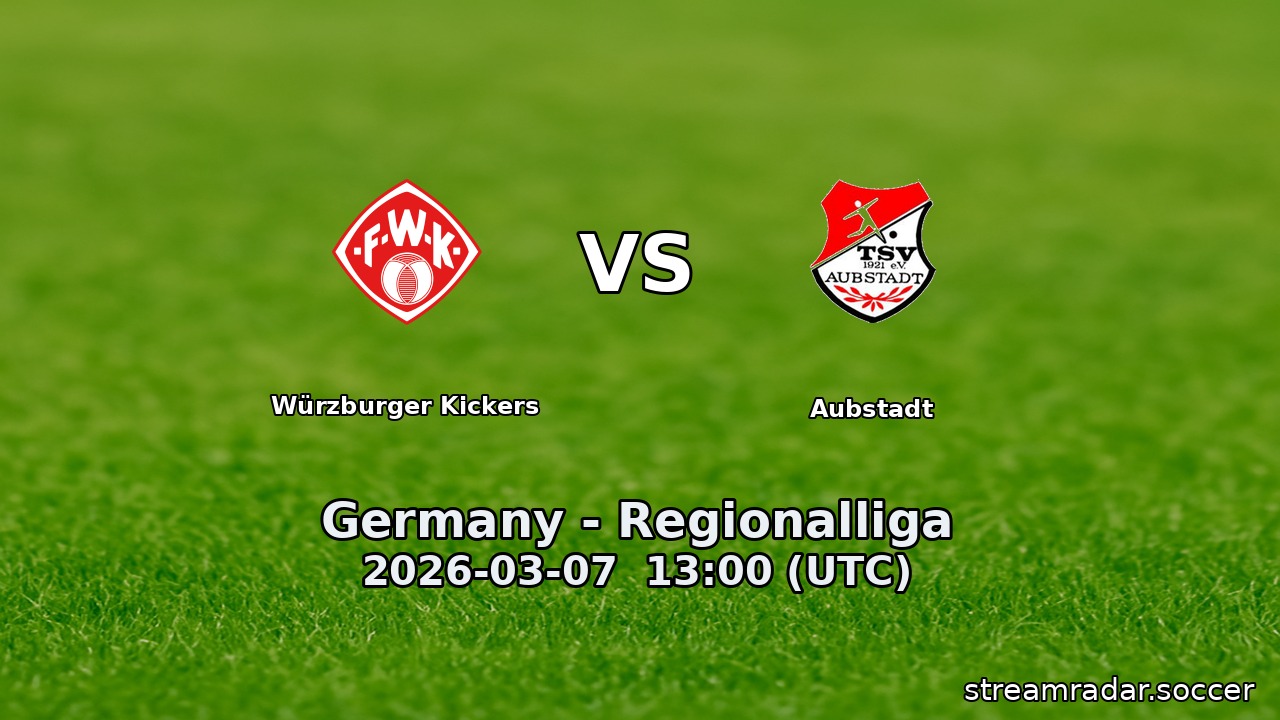 Würzburger Kickers vs Aubstadt