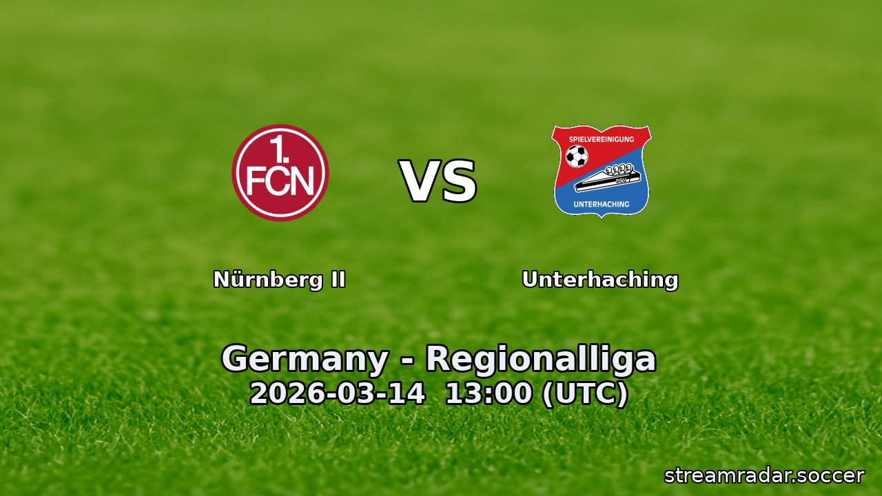 Nürnberg II vs Unterhaching