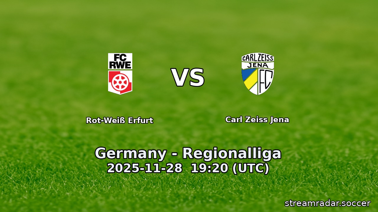 Rot-Weiß Erfurt vs Carl Zeiss Jena