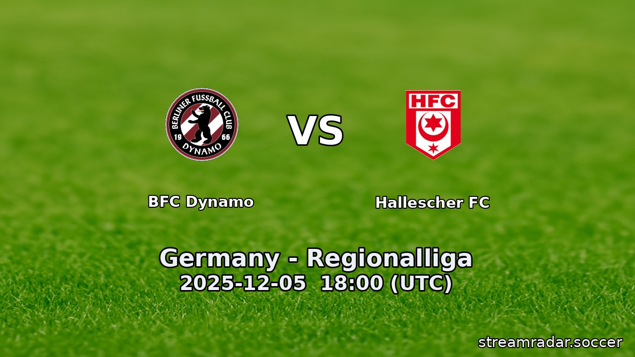 BFC Dynamo vs Hallescher FC