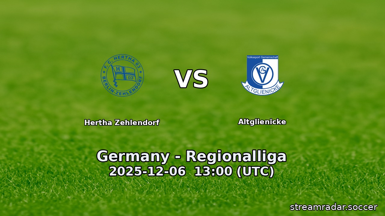 Hertha Zehlendorf vs Altglienicke
