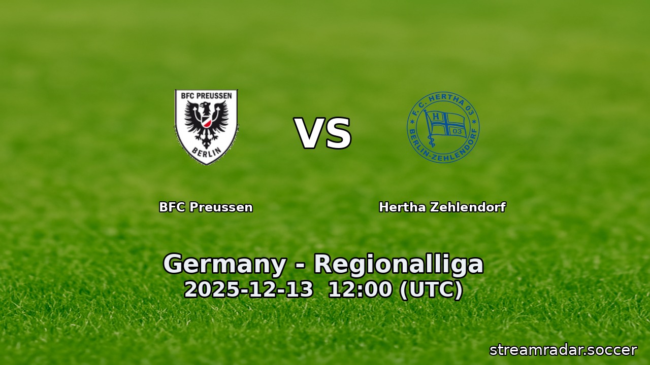 BFC Preussen vs Hertha Zehlendorf