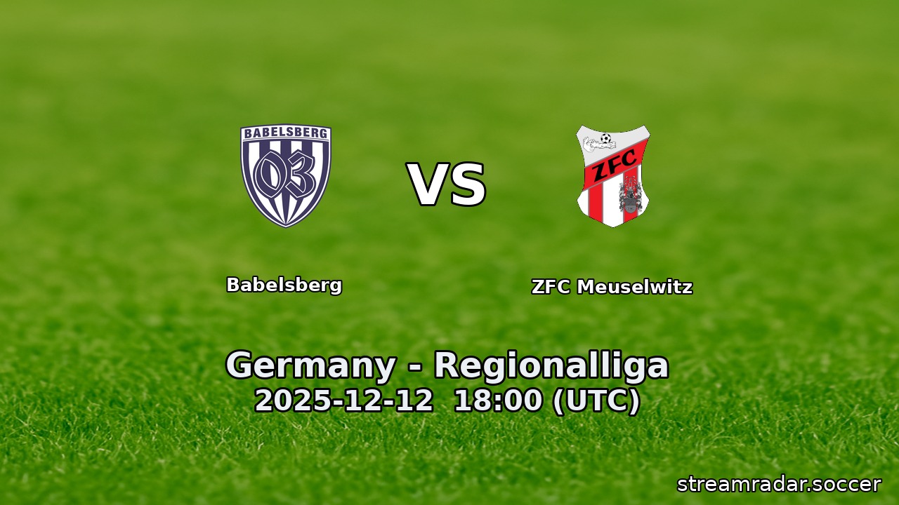 Babelsberg vs ZFC Meuselwitz