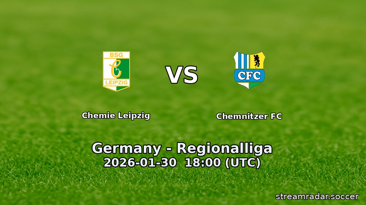 Chemie Leipzig vs Chemnitzer FC