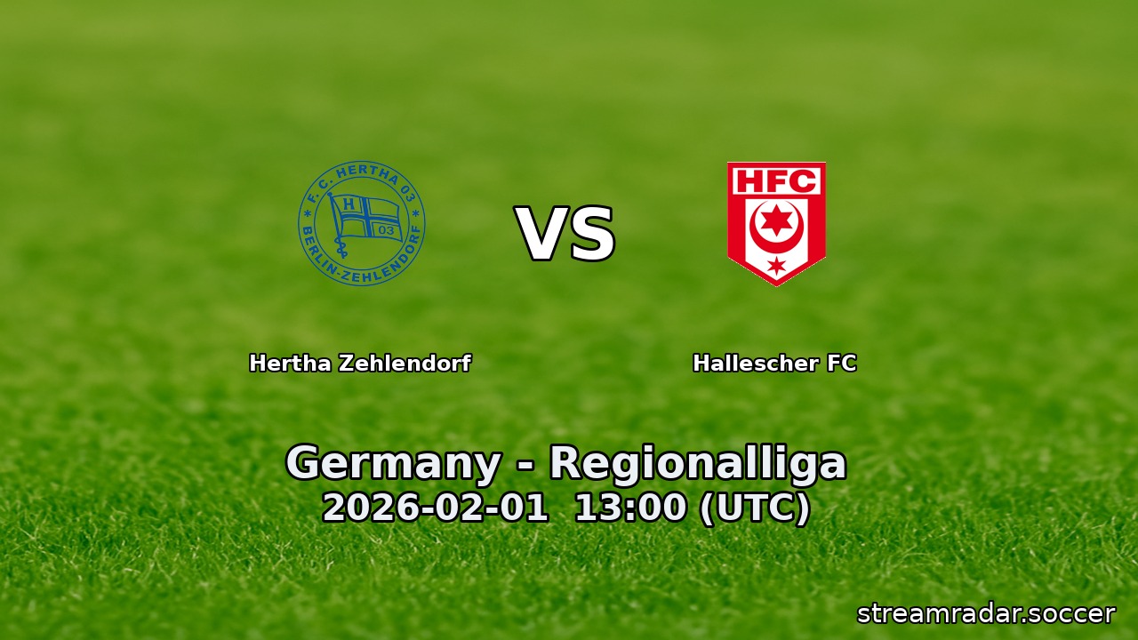 Hertha Zehlendorf vs Hallescher FC