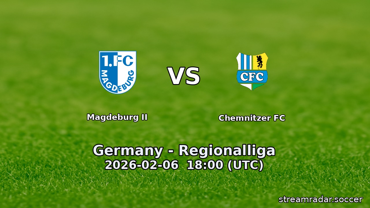 Magdeburg II vs Chemnitzer FC