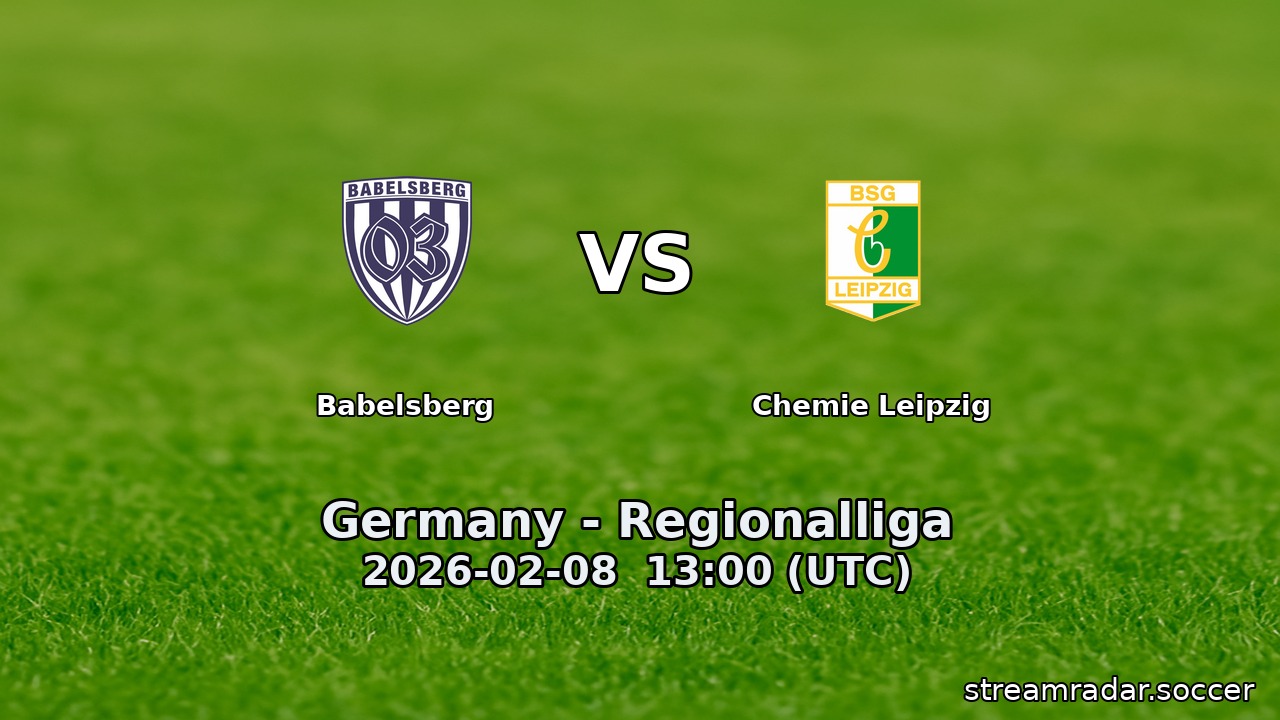 Babelsberg vs Chemie Leipzig