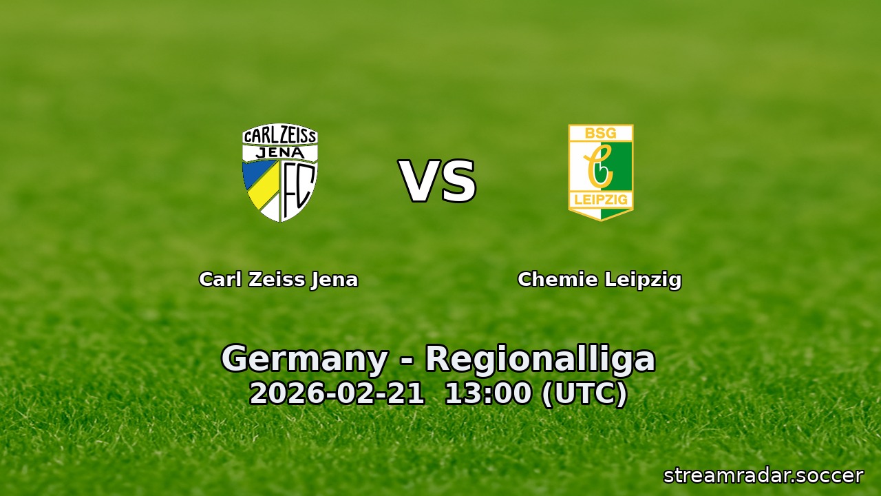 Carl Zeiss Jena vs Chemie Leipzig