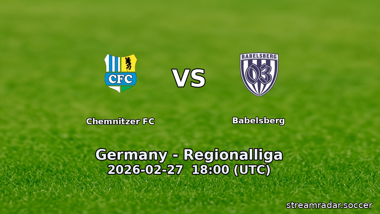 Chemnitzer FC vs Babelsberg