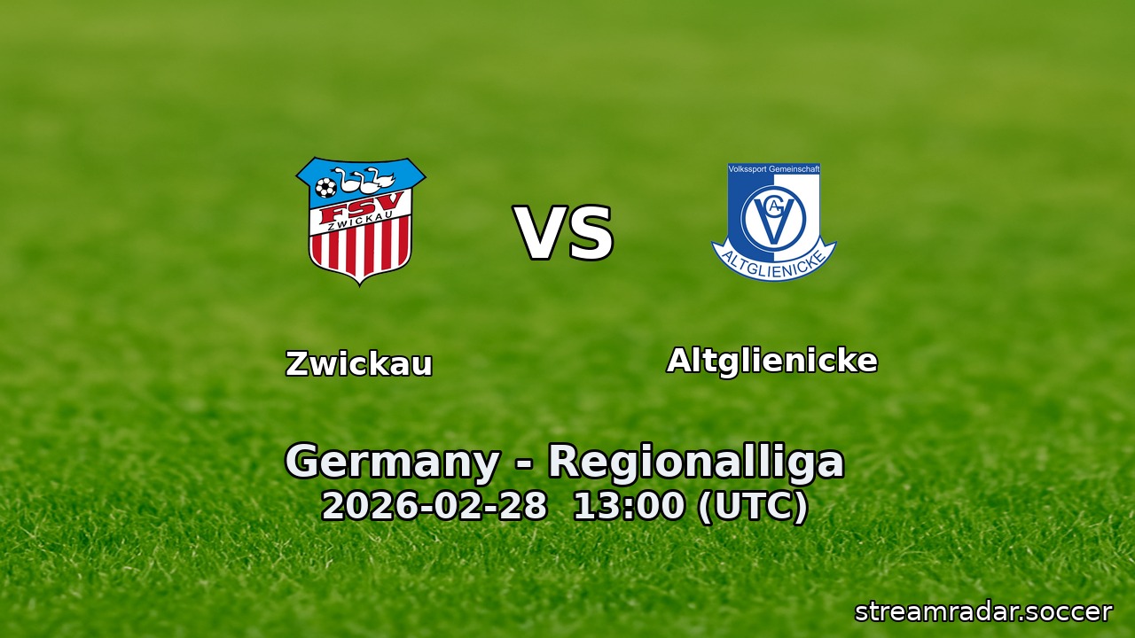 Zwickau vs Altglienicke