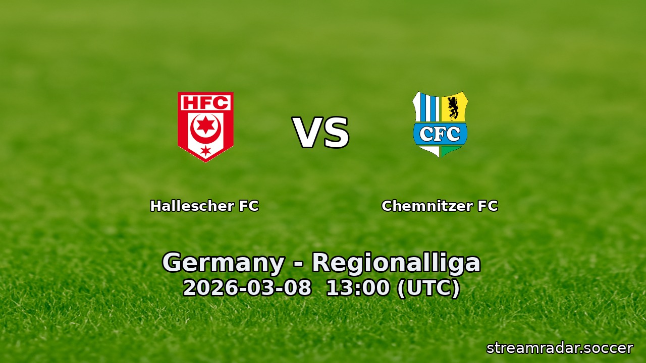 Hallescher FC vs Chemnitzer FC
