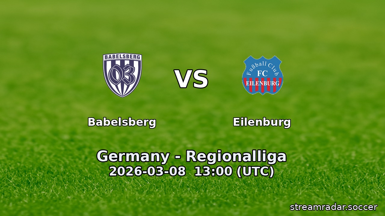 Babelsberg vs Eilenburg