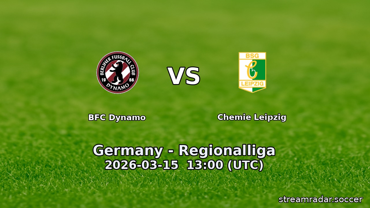 BFC Dynamo vs Chemie Leipzig
