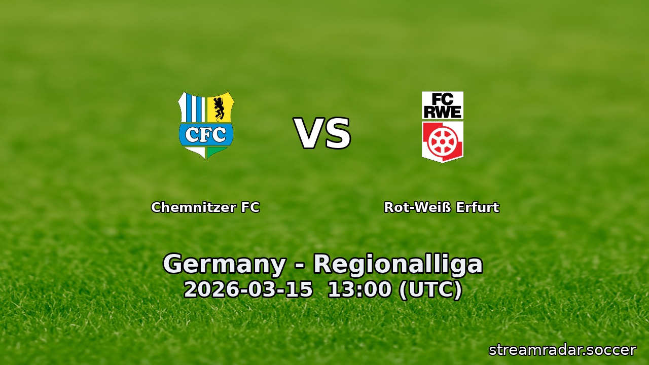 Chemnitzer FC vs Rot-Weiß Erfurt