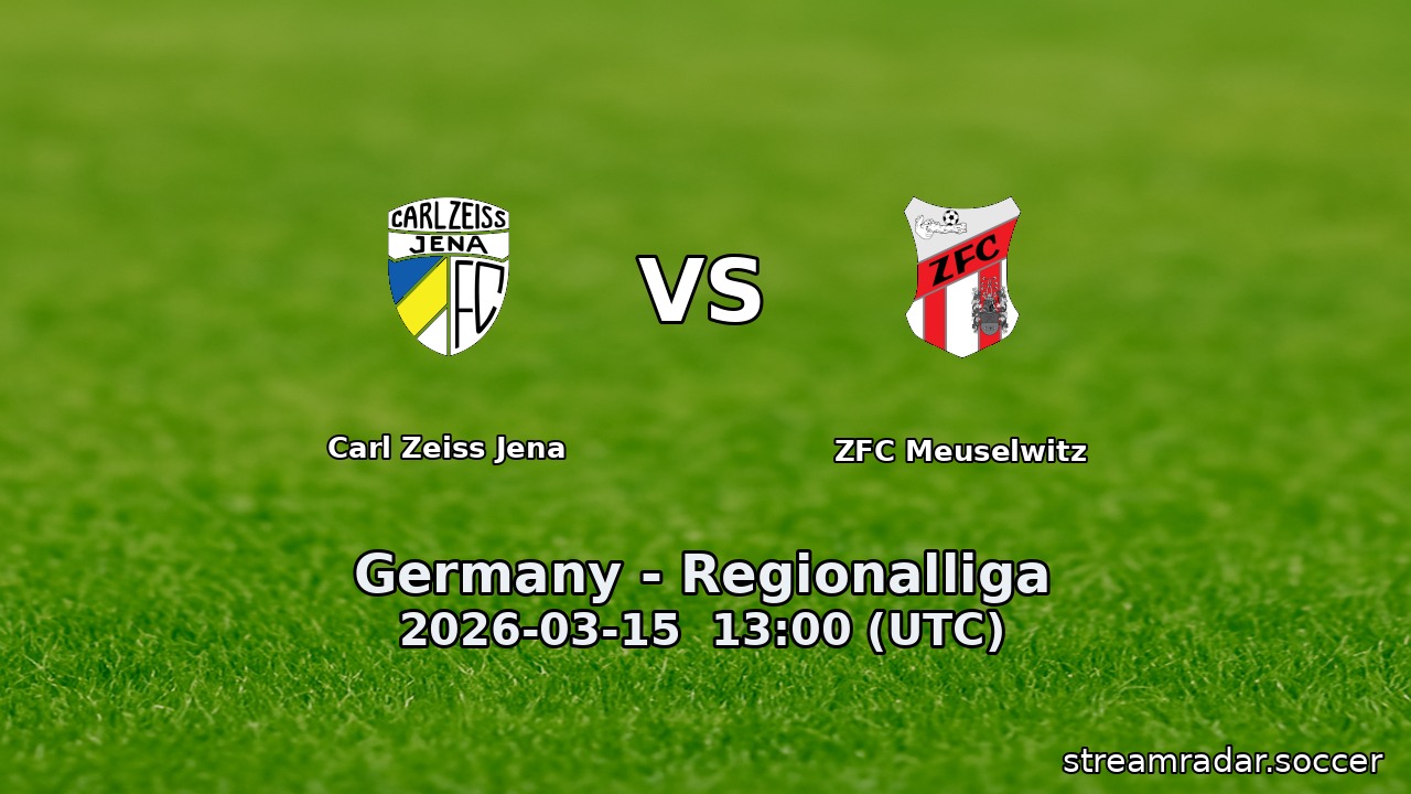 Carl Zeiss Jena vs ZFC Meuselwitz
