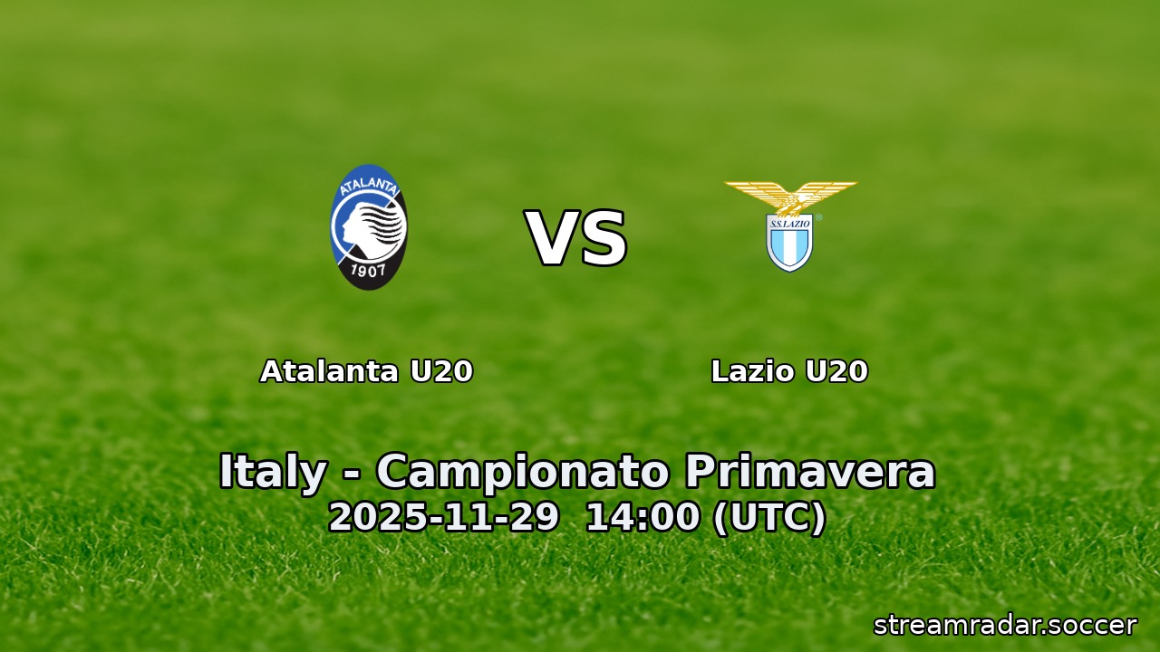 Atalanta U20 vs Lazio U20