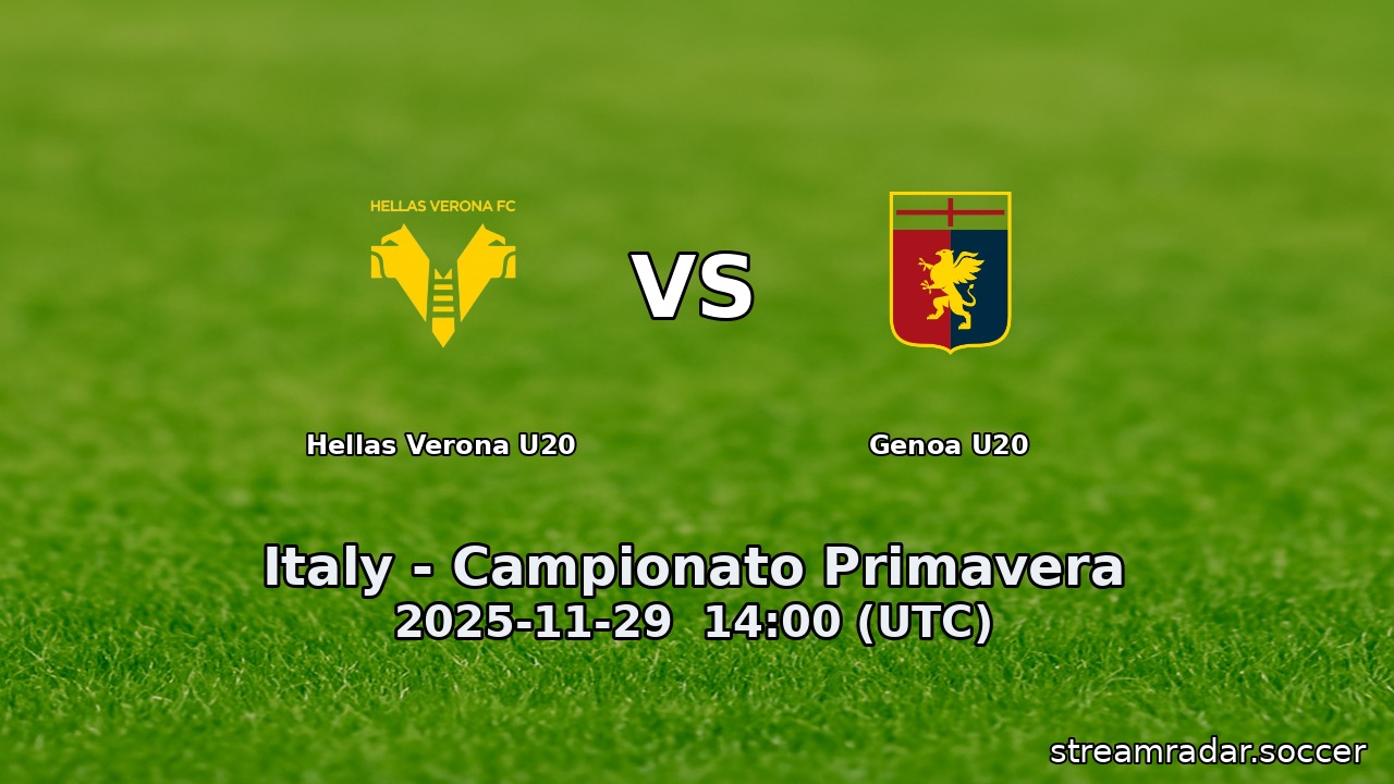 Hellas Verona U20 vs Genoa U20