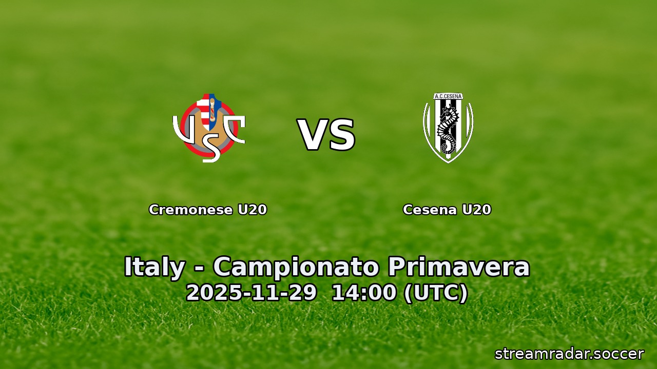 Cremonese U20 vs Cesena U20