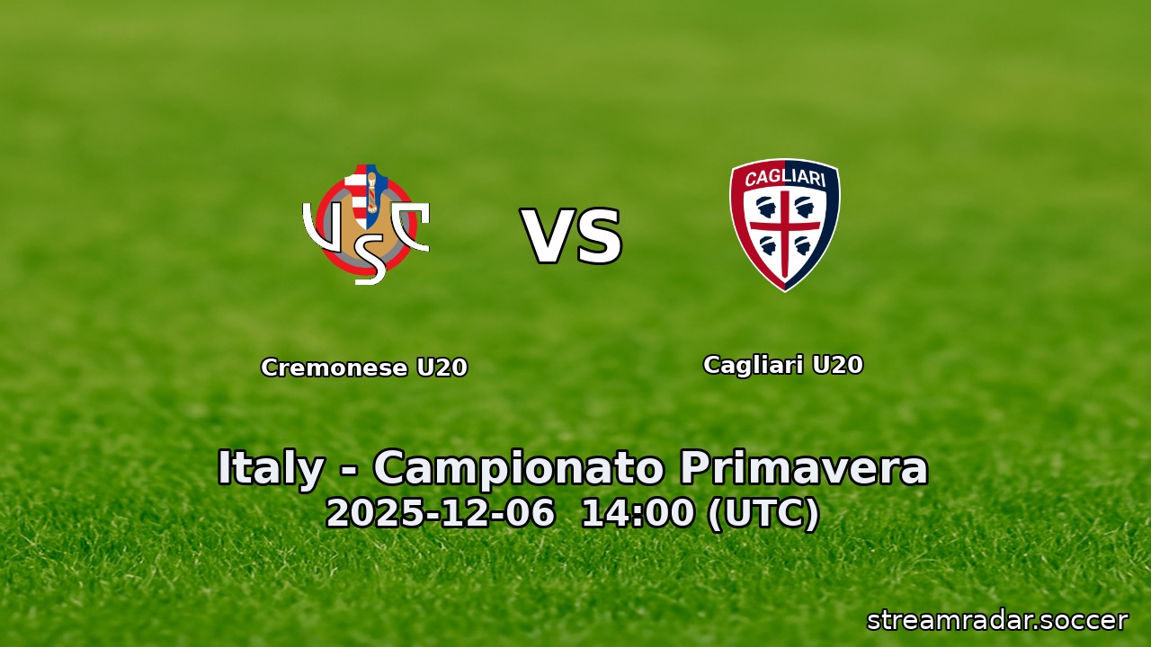 Cremonese U20 vs Cagliari U20