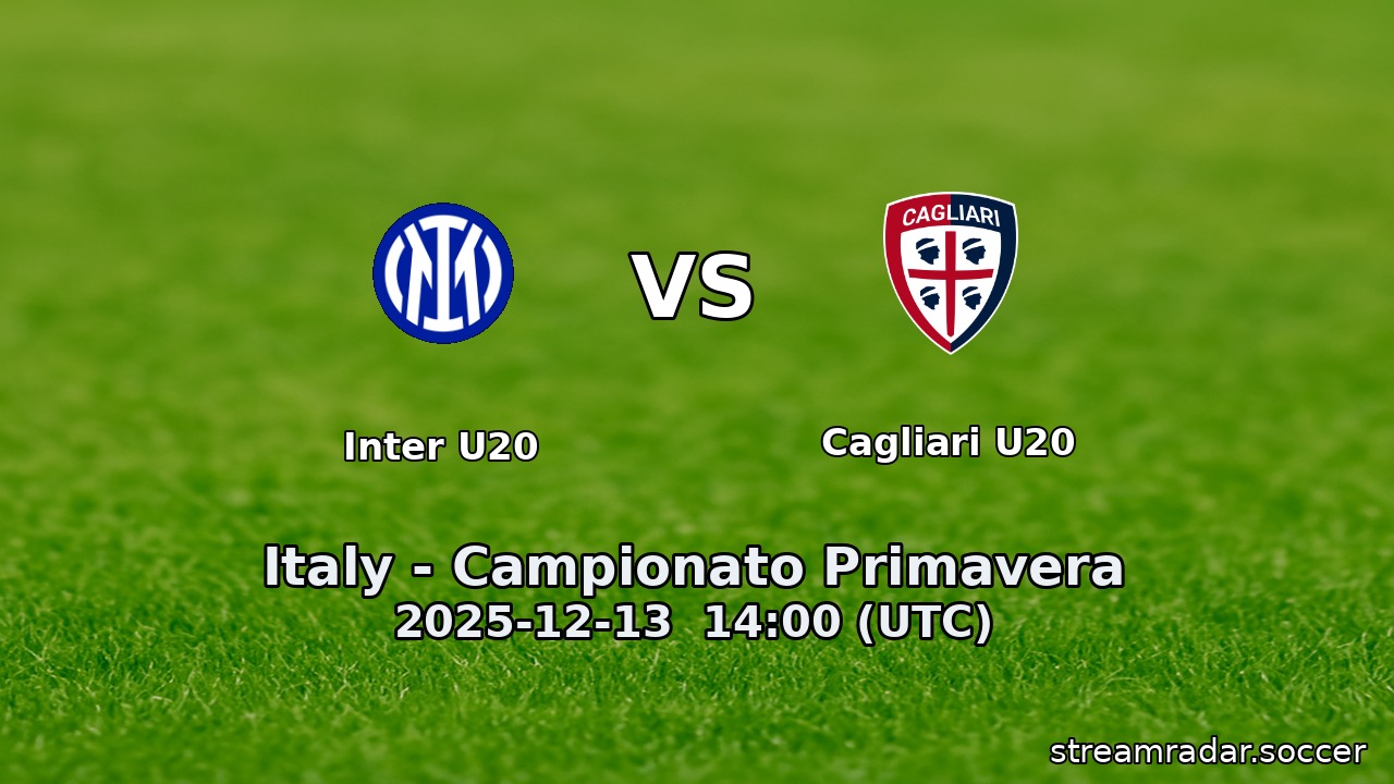 Inter U20 vs Cagliari U20