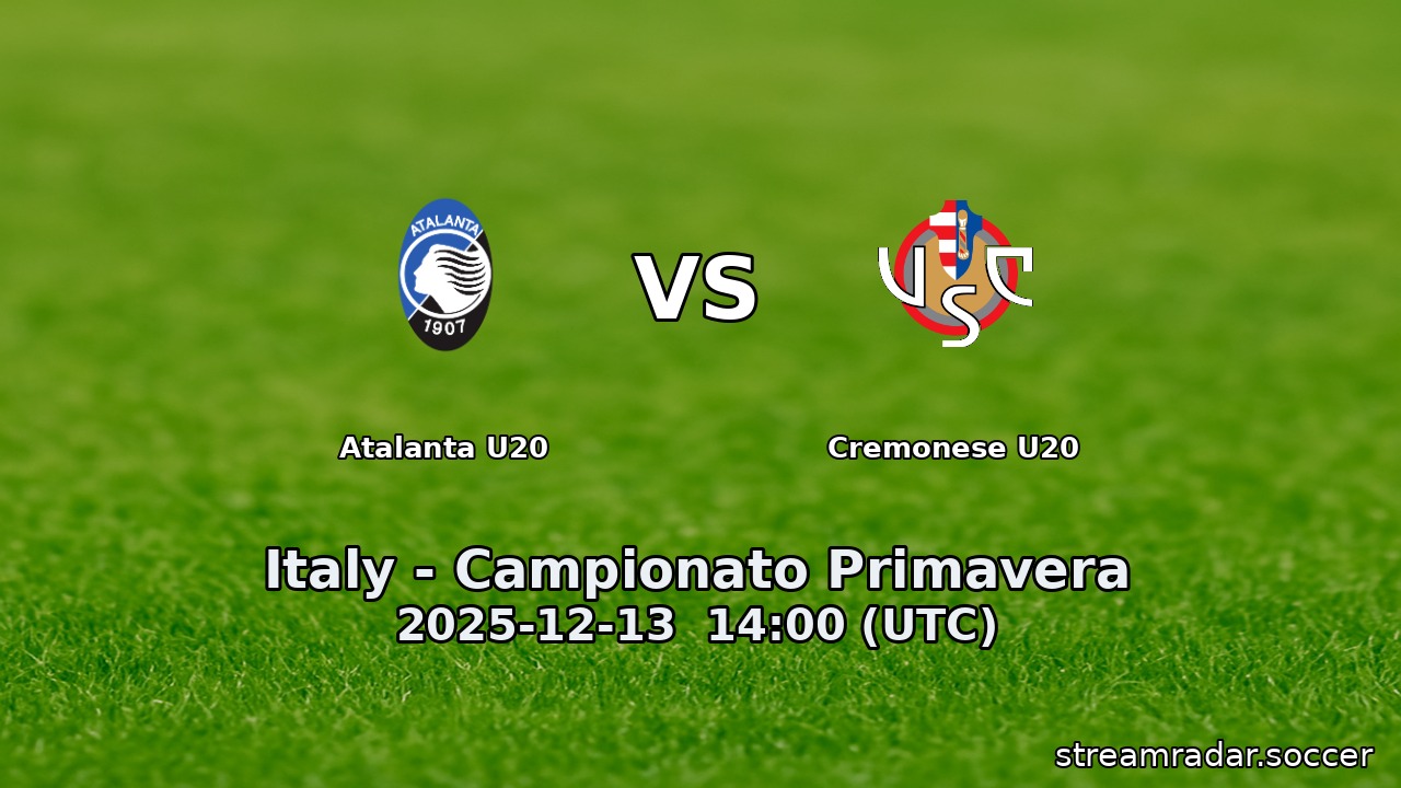 Atalanta U20 vs Cremonese U20