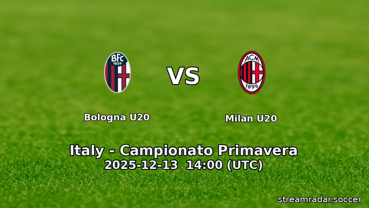 Bologna U20 vs Milan U20