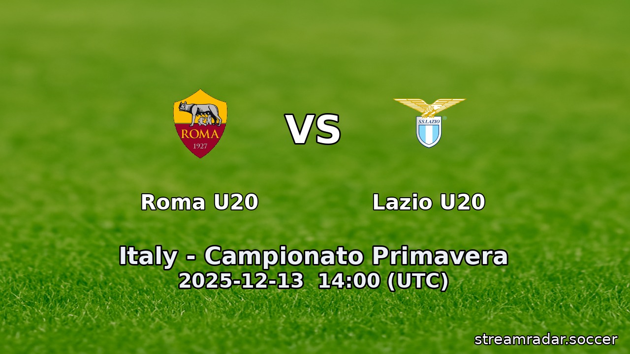 Roma U20 vs Lazio U20