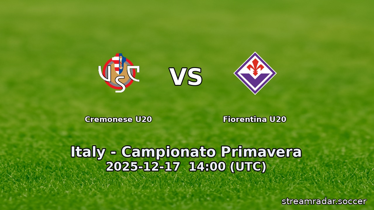 Cremonese U20 vs Fiorentina U20