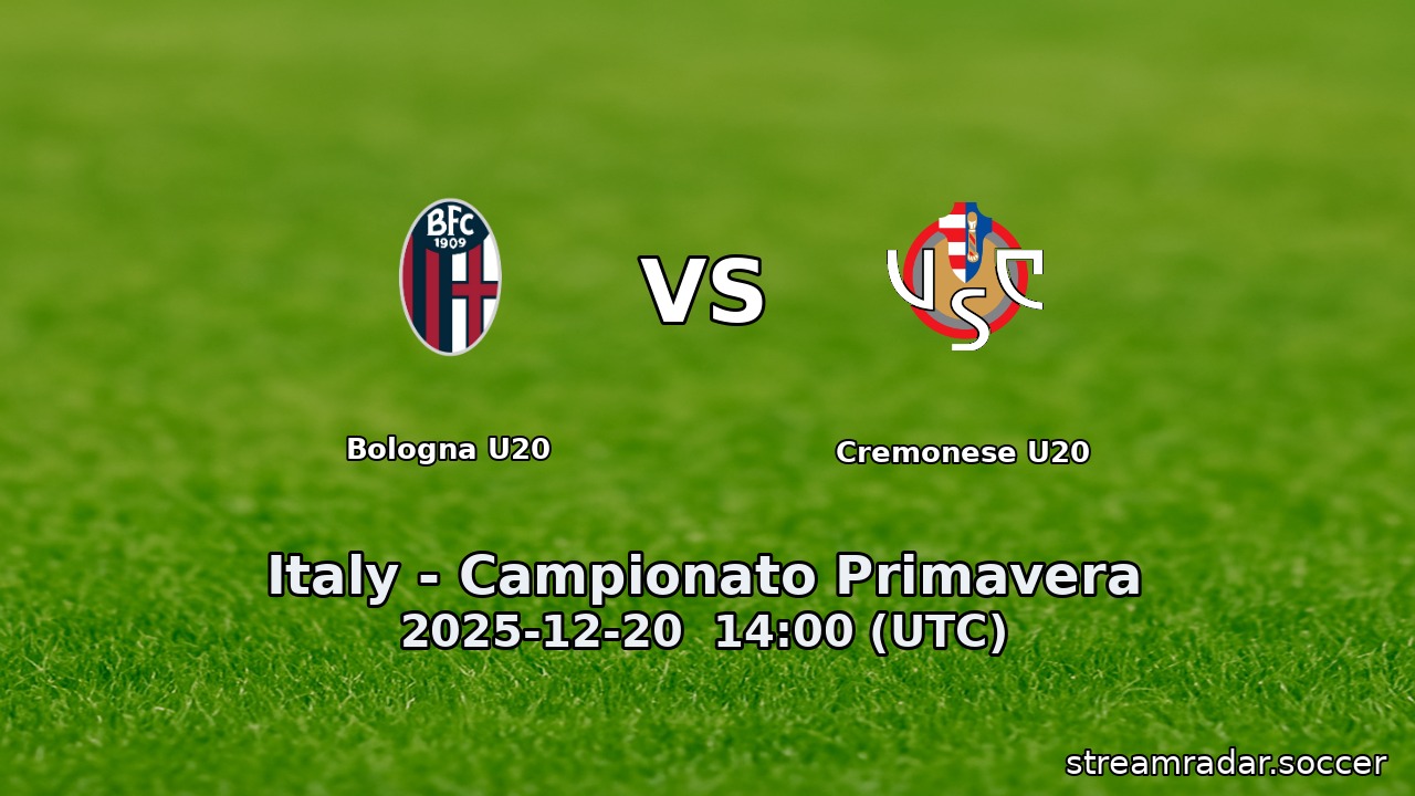 Bologna U20 vs Cremonese U20