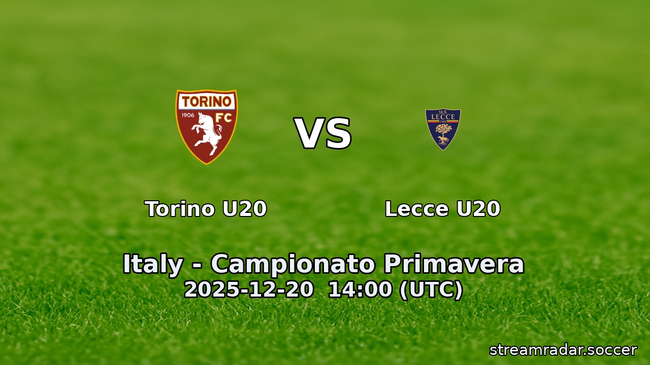 Torino U20 vs Lecce U20