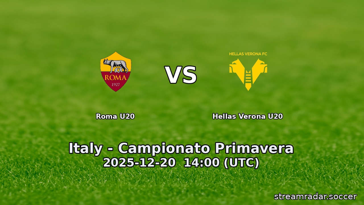 Roma U20 vs Hellas Verona U20