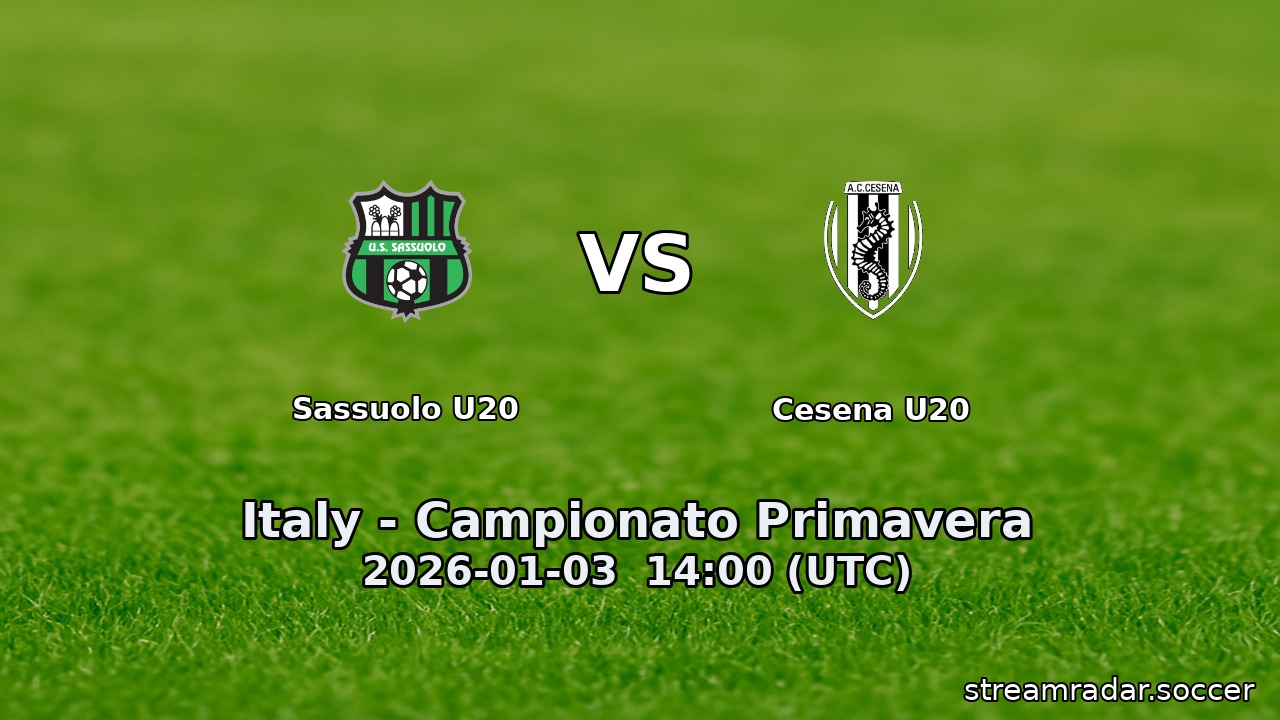 Sassuolo U20 vs Cesena U20