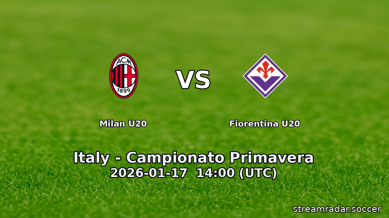 Milan U20 vs Fiorentina U20